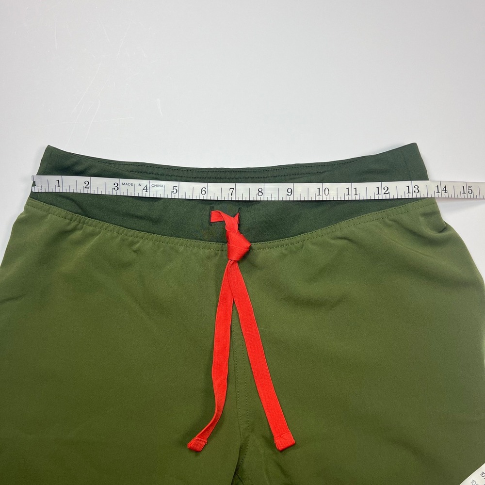 FIGS Scrub Pants Women XS Olive Green Straight Leg Red Drawstring - Picture 4 of 10